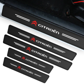 PROMOCJA Naklejki ochronne grube karbonowe na progi komplet DARMOWA DOSTAWA